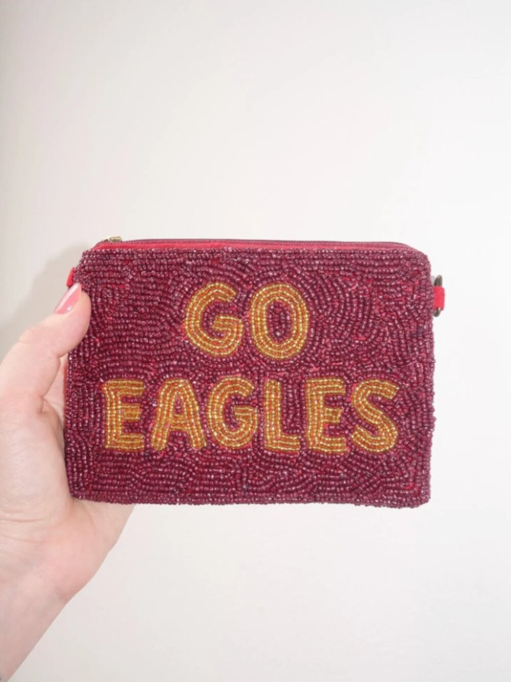 Boston College Beaded Coin Purse | Go Eagles Beaded Coin Purse